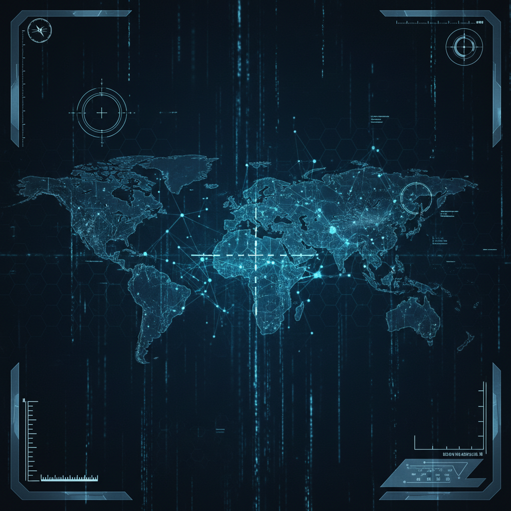 AI and machine learning defense technology visualization